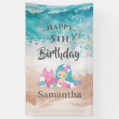 MERMAID PARTY Summer Ocean Theme Banner (Vertikal)