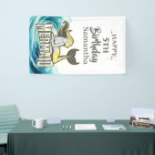 MERMAID PARTY Surf gelb Thema Banner (Messeveranstaltung)