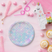 Mermaid Party Teller Lila Iridescent Plate (Party)