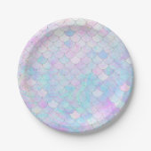 Mermaid Party Teller Lila Iridescent Plate (Vorderseite)