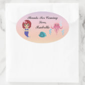 Mermaid Party Vielen Dank, Aufkleber (Tasche)