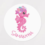 Mermaid Party Warrior Labels Etiketten (Design 1)