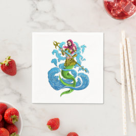Mermaid Party Warrior Napkins Serviette