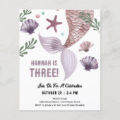 Mermaid-Party zum 3. Geburtstag (Vorderseite)