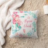 Mermaid Pastel Ocean Baby Girl Kinderzimmer Kissen (Decke)