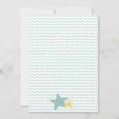 Mermaid Pastel Pink erste Geburtstagsparty Einladung (Rückseite)