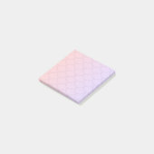 Mermaid Pastel Rainbow Gradient Wasserfarbe Minima Post-it Klebezettel (angewinkelt)
