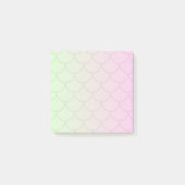 Mermaid Pastel Rainbow Gradient Wasserfarbe Minima Post-it Klebezettel (Vorderseite)