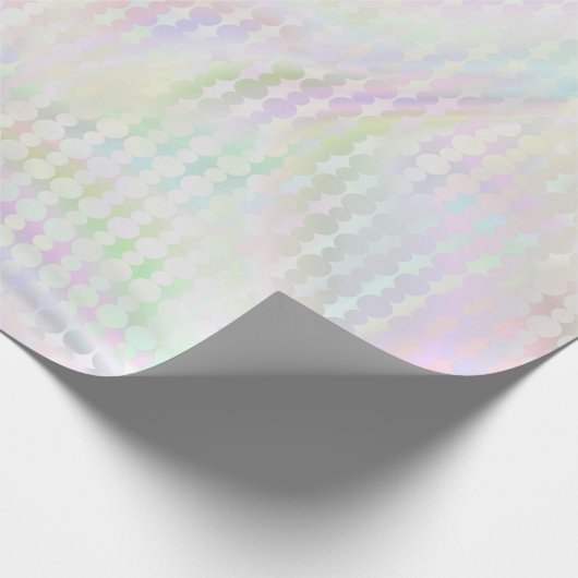 Mermaid Pastel Shimmer glänzend mehrfarbig Geschenkpapier (Ecke)