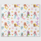 Mermaid Pattern Geschenkpapier (Flach)