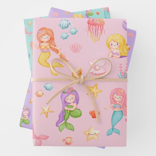 Mermaid Pattern Geschenkpapier Set (Beispiel)