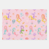 Mermaid Pattern Geschenkpapier Set (Vorderseite)