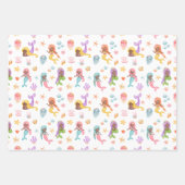 Mermaid Pattern Geschenkpapier Set (Vorderseite 2)
