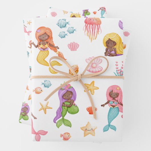 Mermaid Pattern Geschenkpapier Set (Beispiel)