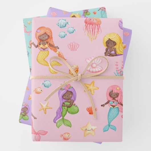 Mermaid Pattern Geschenkpapier Set (Beispiel)