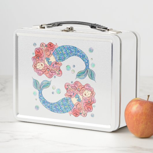 Mermaid Pattern Metall Brotdose (Beispiel)