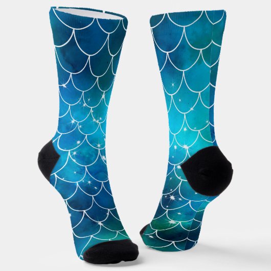 Mermaid Pattern Socken (Gewinkelt)