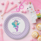 Mermaid Pearl - Ocean Jewel Geburtstag Pappteller (Party)