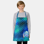 Mermaid Perls and Scales Blue ID600 Schürze (Getragen)