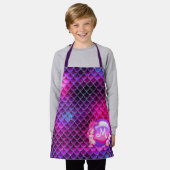 Mermaid Perls and Scales Monogram Pink ID600 Schürze (Getragen)