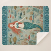 Mermaid Personalisiert Sherpadecke (Vorderseite (Horizontal))