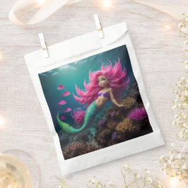 Mermaid Pink Favor Bag Geschenktütchen