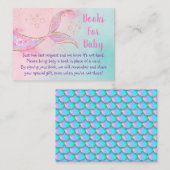 Mermaid Pink Gold Baby Showbuchanfrage Begleitkarte (Vorne/Hinten)