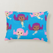 Mermaid Pink Lila Blue Muster Dekokissen (Rückseite)