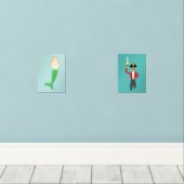 Mermaid & Pirate Bilderwand Sets (Holzboden)
