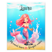Mermaid-Plakat Fotodruck (Vorne)