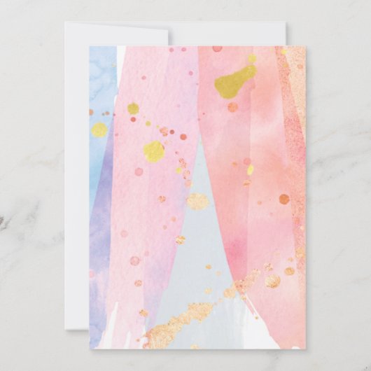 Mermaid Pool Meer Party Pink Meerjungfrau Geburtst Einladung (Rückseite)