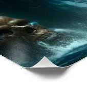 Mermaid Poseidon Poster (Ecke)