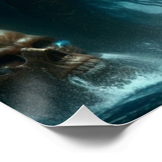 Mermaid Poseidon Poster (Ecke)