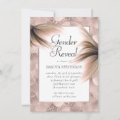 Mermaid Posh | Dusty Terracotta Gender Reveal Einladung (Vorderseite)
