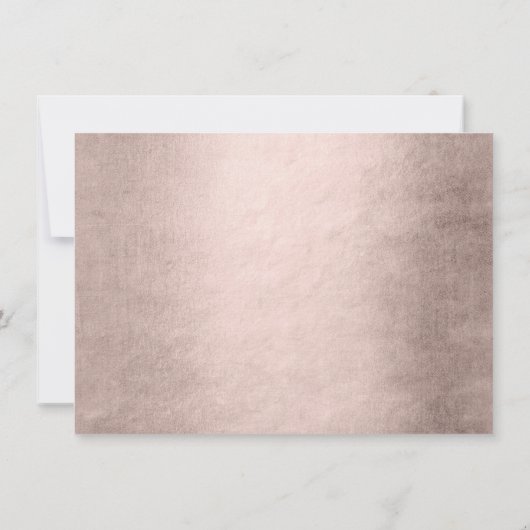 Mermaid Posh | Dusty Terracotta Peach Sheen Dusche Einladung (Rückseite)