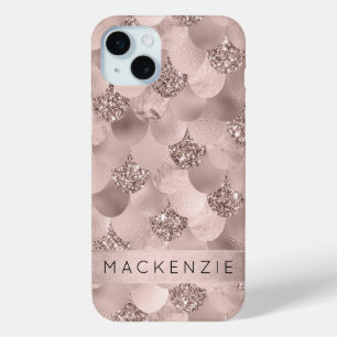 Mermaid Posh Scale Dusty Terracotta Peach Custom Case-Mate iPhone Hülle
