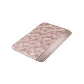 Mermaid Posh Scale | Dusty Terracotta Peach Sheen Badematte (Schrägansicht)