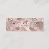Mermaid Posh Scale | Dusty Terracotta Peach Sheen Mini Visitenkarte (Vorderseite)