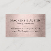 Mermaid Posh Scales | Dusty Terracotta Peach Sheen Visitenkarte (Rückseite)
