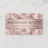 Mermaid Posh Scales | Dusty Terracotta Peach Sheen Visitenkarte (Vorderseite)