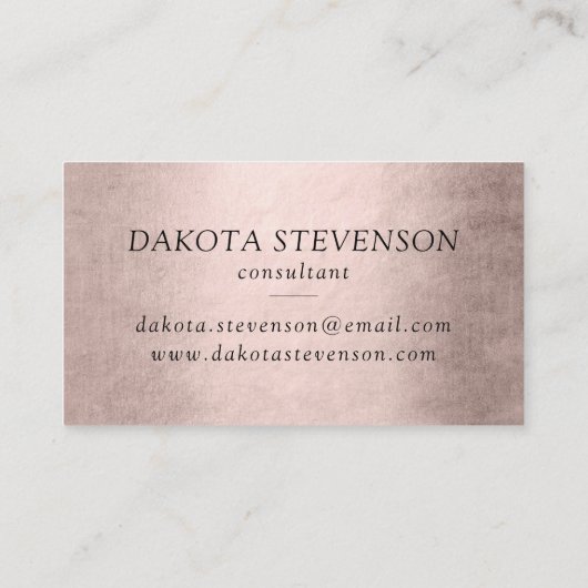 Mermaid Posh Schwanz | Dusty Terracotta Branding Visitenkarte (Rückseite)