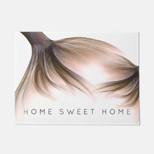 Mermaid Posh Schwanz | Dusty Terracotta Peach Cust Fußmatte (Vorderseite)