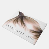 Mermaid Posh Schwanz | Dusty Terracotta Peach Cust Fußmatte (Schrägansicht)