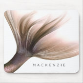 Mermaid Posh Schwanz | Dusty Terracotta Peach Cust Mousepad (Vorne)