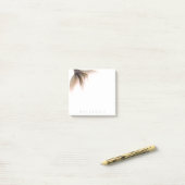 Mermaid Posh Schwanz | Dusty Terracotta Peach Cust Post-it Klebezettel (Auf Schreibtisch)