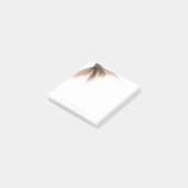 Mermaid Posh Schwanz | Dusty Terracotta Peach Cust Post-it Klebezettel (angewinkelt)