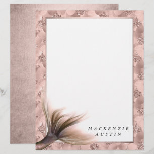 Mermaid Posh Schwanz Dusty Terracotta Peach Pape