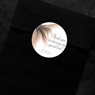 Mermaid Posh Schwanz Dusty Terracotta Vielen Dan Runder Aufkleber