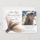 Mermaid Posh | Terracotta Splish Splash Foto Einladung (Vorderseite)