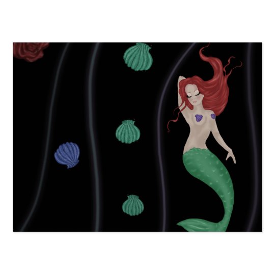 Mermaid Postcard Postkarte